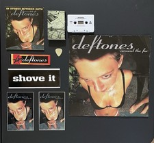 Deftones Around the Fur 1997 Promo Lot - Stand,Cassette, Stickers, Guitar Pick  picture