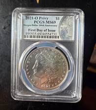 2021 O Privy Morgan Silver Dollar $1 PCGS MS 69 picture