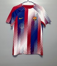 BARCELONA FC BARCA SPAIN 2023/2024 NIKE SHIRT JERSEY TRAINING PRE MATCH SIZE S  picture