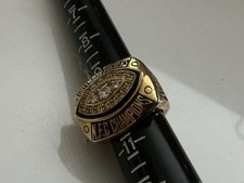 Rare Custom Made Green Bay Packers 1997 NFC Champions Gold Tone Ring picture