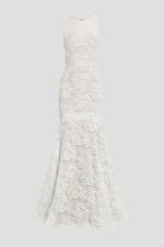 NWT Theia Button-embellished tulle and corded lace bridal gown Size 0 picture
