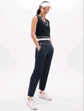 ATHLETA Tee Time High Rise Pant Pants Eclipse Blue Pockets #845131 Size 12 picture