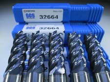 LOT ( 5 ) KYOCERA SGS 32664 V-CARB SOLID CARBIDE 1/2