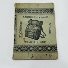 1884 Antique Civil War Era Book Confederate Prisons Knapsack of Facts & Figures picture