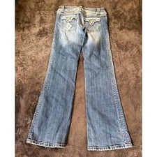 Miss Me Windsor Bootcut Jeans Size 30X32 JP4221B Embellished Low Rise Blue Denim picture