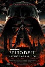 2005 Star Wars Episode III Revenge Of The Sith Movie Poster 11X17 Obi-Wan 🌋🍿 picture