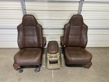 1999-2010 FORD F250 F350 F450 SUPER DUTY ALLIGATOR SKIN FRONT SEATS & CONSOLE picture