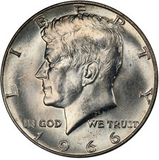 1966 P Mint State Kennedy Half Dollar 50C picture
