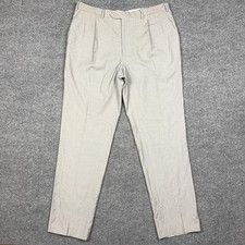 Brioni Pants Mens 36x31 Gray 100% Wool Pleated Dress Classic Fit Italy picture