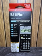 Texas Instruments BA II Plus Financial Calculator New Retail Box Sealed picture