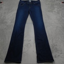 Hudson Jeans Womens 29 Blue Denim Beth Baby Bootcut Distressed picture