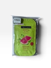 Freeman Soothing Watermelon Aloe Gel Facial Mask Hydrating 4 Pack picture