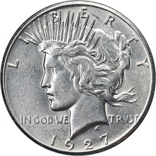 1927-P Peace Dollar Nice BU Great Eye Appeal Nice Strike picture