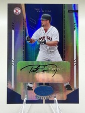 2004 Leaf Certified Trot Nixon #184 Blue Mirror Autograph /100 Red Sox NM Signed picture