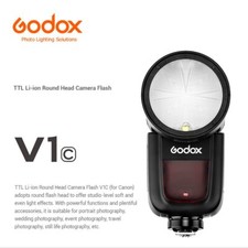 US Godox V1-C 2.4G TTL HSS Camera Flash Speedlite Round Head Light For Canon picture