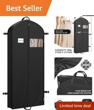 Elegant 60'' Travel Garment Bag - Breathable Design & Large Accessory Pockets picture