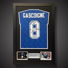 Paul Gascoigne Hand Signed And Framed Rangers Football Shirt £199 picture