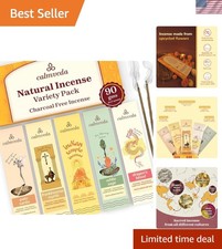 Spiritual Aromatic Incense Pack - 60 Charcoal-Free Sticks from Upcycled Flowers picture