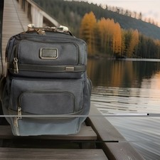 NEW-Tumi Alpha 3 Brief Pack T-pass 2603578 $625 NAVY picture