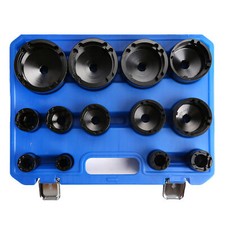 13pc Grooved Locknut Socket Set 1/2