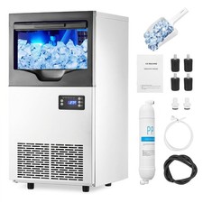 110lb Built-in Commercial Ice Maker Stainless Steel Bar Restaurant Cube Machine picture