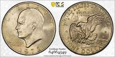 1972 Type 2 Eisenhower Dollar - PCGS MS 63 picture