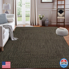Garveehome Printed Rugs Braided Pattern On It Washable 10X13 Area Rug For picture