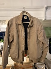 Vintage Carhartt J14 SDL Sandstone Duck Detroit Jacket Distressed Tan Men's picture