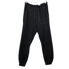 Free City Sweatpants Womens Medium Black Tonal Logo Graphic Joggers USA Made picture