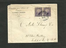ECUADOR TO USA, 1915, COVER W/ADVERTISING, VERY NICE picture