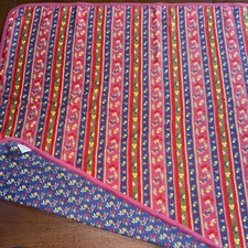 Vintage Gymboree 90s Blanket Rainbow Tag Baby Blanket Red Blue Floral  Flaw picture