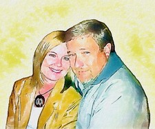 Custom 8x10 Watercolor Portrait picture