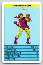 1988 Super Top Trumps Marvel Super-Villains German Edition Green Goblin EX picture