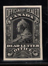 Canada #OX2P Extra Fine Plate Proof In Black On Card picture