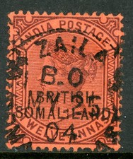 GANDALF - British Colonies 1903 QV Somaliland 12a Purple CANCEL SG #20 VFU B116 picture