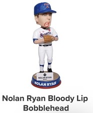 Texas Rangers Nolan Ryan Bloody Lip Bobblehead SGA In Hand 9/17/26 picture