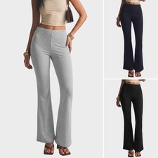 High-Waisted Quick-Drying Bootcut Pants Womens Sports Pants picture