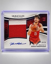 2024-25 Immaculate Reed Sheppard Premium Patch Auto /25 PPA-RSH 10/25 RC picture
