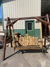 Rustic Log Comfort Swing   picture