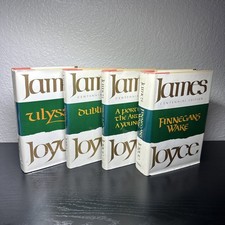 James Joyce 4-Book Set-Finnegans Wake, Dubliners, Portrait of Artist, Ulysses picture