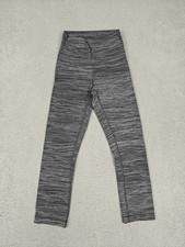 Lululemon Pants Womens Size 2 Gray Black Patterned High Rise Yoga Leggings picture