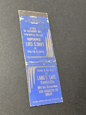 Vintage California Matchbook “Lang’s Cafe” Los Angeles picture