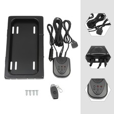 Electric License Plate Frame, US Universal Pull-Down Holder W/ Remote(Black) picture