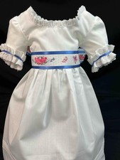 American Girl Felicity fancy Sash & White Summer Dress/Gown Pleasant Company tag picture