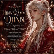 Tier 1 Male Hinnagammi Djinn Spirit Companion Wishes • Prosperity • Good Fortune picture