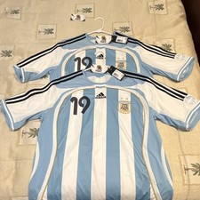 adidas Argentina National Team Soccer Jersey Blue/White Men’s L Messi 19 picture