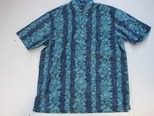 NWT Reyn Spooner Men Small Dress Blues Pullover Shirt Pua Trail picture