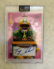 Wild Card 2024 5 Card Draw Stacked Deck Tez Johnson Oregon Ducks Auto 1/1 picture
