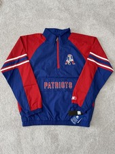 NWT Men's XL Starter New England Patriots Throwback 1/4 Zip Windbreaker Jacket picture