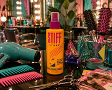 Vintage 1990 Stiff Stuff Styling Mist 8 Oz NOS Full Brushable Working Spray USA picture